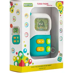 Іграшка музична Baby Team Веселий телефон (8655_бірюзовий) - мініатюра 4