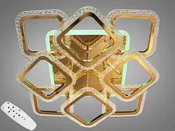 LED люстра світильник стельовий з пультом і RGB підсвіткою Diasha AS8170/4+4G LED RGB dimmer