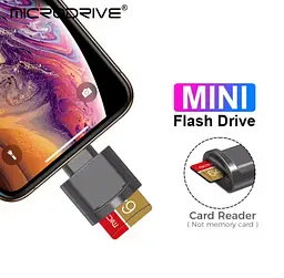 Адаптер для читання Micro TF SD-карт, конвертер для Iphone Ipad OTG в Micro SD - мініатюра 11