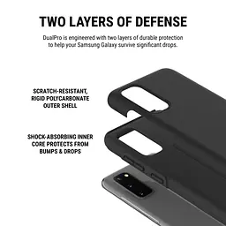 Протиударний подвійний чохол Incipio DualPro SA-1056-BLK для Samsung Galaxy S20 5G UW Verizon (6.2") Black - мініатюра 8