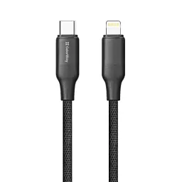 Дата кабель USB-C to Lightning 2.0m PD30W TPE embossed black ColorWay (CW-CBPDCL102-BK) - мініатюра 3