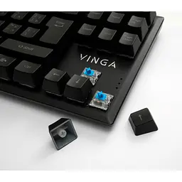 Клавіатура Vinga KBGM-110 87 key LED Blue Switch USB Black (KBGM-110 Black) - мініатюра 7