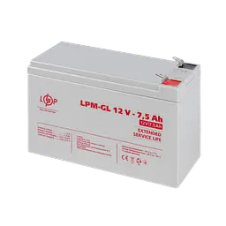 Акумулятор гелевий LPM-GL 12V - 7.5 Ah - мініатюра 4