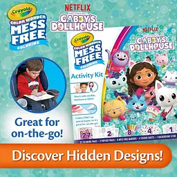 Набір для творчості Crayola Color Wonder Gabby's Dollhouse розмальовки фломастери наліпки - мініатюра 4