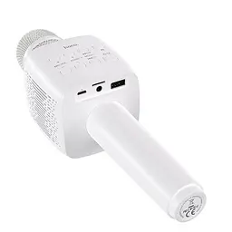 Мікрофон з караоке HOCO BK5 Contado (White) [54495] - мініатюра 3