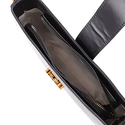 Жіноча елегантна сумка з екошкіри Vintage s_15149 чорна - мініатюра 5