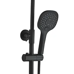 Душова система Globus Lux Termostatic R GLA-0040T-BB, Чорний матовий - мініатюра 3
