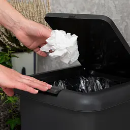 Відро для сміття MBM My Home з кришкою та педаллю 45 л антрацит (BIN-01 45L ANTHRACITE) - мініатюра 14