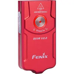 Ліхтар брелок Fenix E03R V2.0, червоний - мініатюра 3