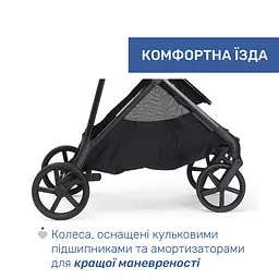 Коляска 2 в 1 Chicco Seety чорна (87097.31.01) - мініатюра 12
