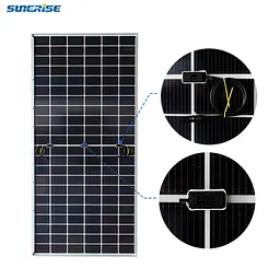 Сонячна панель Sunerise 630 Вт JC615-132-210R-DG N-тип TOPCon Bifacial (Двостороння) - мініатюра 4