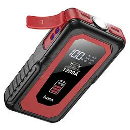 Пускозарядний пристрій Hoco QS3 10000mAh (повербанк та ліхтарик) Чорний - мініатюра 2