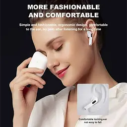 Бездротові навушники TWS Pro 4 bluetooth стерео гарнітура чорна + кабель USB - Lightning - мініатюра 2