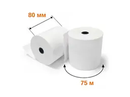 Касова стрічка LEADER 80мм термо, 75м, 50г 7.7d 8075 5шт/уп 153652
