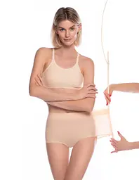 Жіночі трусики Lama FIT6000SZ-06 бежеві L/2XL - мініатюра 3