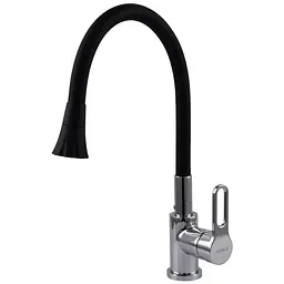 Змішувач для кухні Globus Lux Dolly GLD-0203LA-B01 стильний кран для миття з високим зливом для зручності використання
