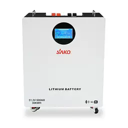 Акумуляторна батарея літій-залізо-фосфатна LiFePO4 600А*год 51.2В 30720Вт*год Sako Li-Sun series SK-51.2V600Ah настінний / підлоговий монтаж (42-00255)