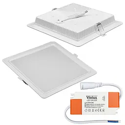 Світильник LED даунлайт Violux ALUMIN 24W 4200K квадрат IP20 ( 121290 ) - мініатюра 3
