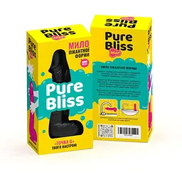 Крафтове мило-член із присоскою Pure Bliss Mini Black - мініатюра 2