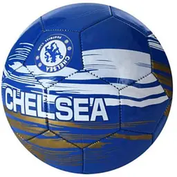 М'яч футбольний METR розмір 5 ПВХ вага 300г синій EV-3351 1,8мм CHELSEA