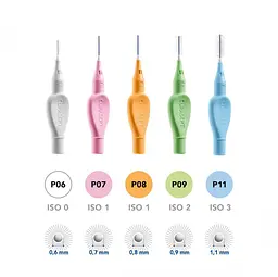 Міжзубний йоржик Curasept Proxi P06, ISO0 (0.6 мм, білий), 6 шт - мініатюра 3