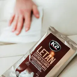 Серветки вологі для очищення шкіряної оббивки K2 Letan Wipes 20х18 см (K210) 24 шт - мініатюра 4