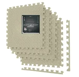 Мат-пазл (ластівчин хвіст) PowerPlay EVA Puzzle Mat 120 x 120 x 1.2 cм Оливковий (PP_4414_Olive) - мініатюра 1