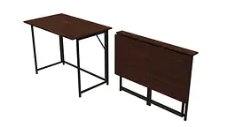 Стіл розкладний Моріс Ferrum-decor 750x1000x600 Чорний метал ДСП Венге Магія 16 мм (FRD-105402) - мініатюра 4