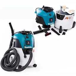 Makita Пилосос професійний VC2512L, 1000Вт, 210мБар, контейнер 25л, розетка 2600Вт, 7кг - мініатюра 5