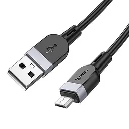 Дата кабель Hoco X109 Energy silicone USB to MicroUSB (3m) Black - мініатюра 4