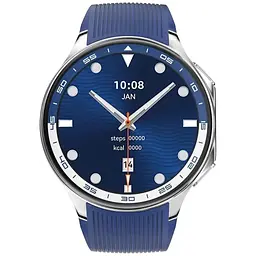 Розумний годинник NO.1 DT WATCH X з можливістю підключити навушники (Сріблястий) - мініатюра 2