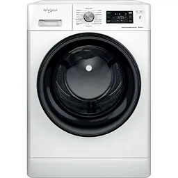 Прально-сушильна машина Whirlpool фронтальна , 8(6)кг, 1400, A, 60см, дисплей, пара, інвертор, білий (FFWDB864349BVUA)