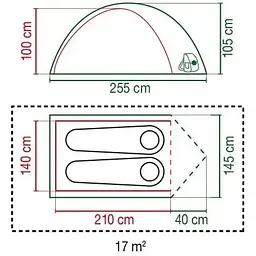 Намет для кемпінгу Coleman Darwin 2 New (127879) - мініатюра 2