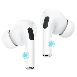 Бездротові навушники Hoco EW04 TWS Bluetooth 5.0, з мікрофоном, вакуумні, білі - мініатюра 2