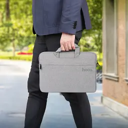 Сумка для ноутбука Hoco GT1 Simple Series Laptop Bag (15.6 inches) Grey - мініатюра 4