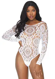Еротичне боді-бодістокінг Leg Avenue Snap crotch thong back teddy, S/M