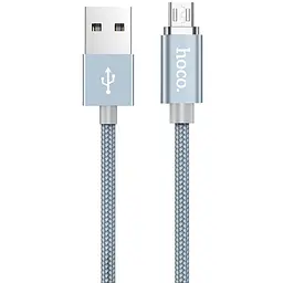 USB Cable Hoco U40A Magnetic Adsorption MicroUSB Grey 1.2m