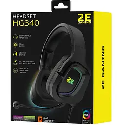 Навушники ігрові 2E Gaming HG340 7.1 USB-A RGB 2 м Чорні - мініатюра 10
