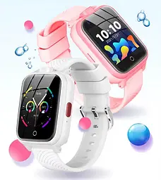 Дитячий смарт годинник Lemfo T13 з GPS / Wi-Fi / LBS геолокацією, відеодзвінками, подвійною HD камерою, SOS та вологозахистом IP67 Рожевий - мініатюра 2