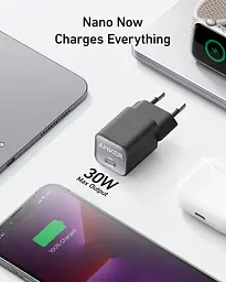 Мережевий зарядний пристрій PowerPort 511 Nano III - 30W USB-C White Anker teh0022016 - мініатюра 2