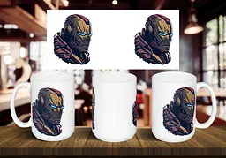 Чашка "Iron Man art" 425 мл Жовта
