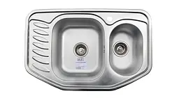Кухонна мийка Romzha Rampa 1.5C Satin RO49673, Сірий