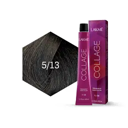 Перманентна фарба для волосся Lakme Collage Creme Hair Color відтінок 5/13 60 мл - мініатюра 2