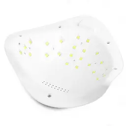 Лед уф лампа для сушіння та нарощування нігтів з дисплеєм біла LED UV Sun5 сан5 48 вт - мініатюра 4