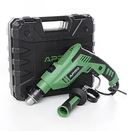 Дриль ударний електричний Apro 13/1100 К 3000 об/хв + кейс 30412 - мініатюра 2