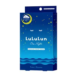 Маска для обличчя Lululun Face Mask One Night Rescue Brightening Проти тьмяності шкіри 5 шт (4582305069778)