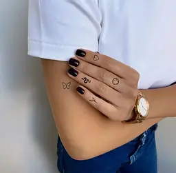 Тату тимчасове в наборі Міні хайп Tattooshka L-35 Чорний shop (5805800013169) - мініатюра 3
