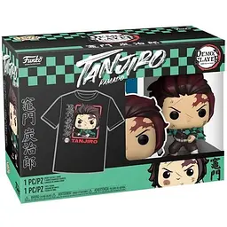 Набір Funko Pop Tee Set Фанко Поп Demon Slayer Tanjiro Клинок, що розсікає демонів Танджиро 10 см DS BL K867 L - мініатюра 2