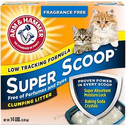 Бентонітовий наповнювач Arm & Hammer SUPER SCOOP 9.07 кг грудкуючий для котячого туалету без аромату