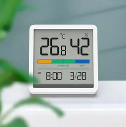 Годинник-термогігрометр Miiiw Temperature Humidity Clock [NK5253] білий [58021] - мініатюра 4